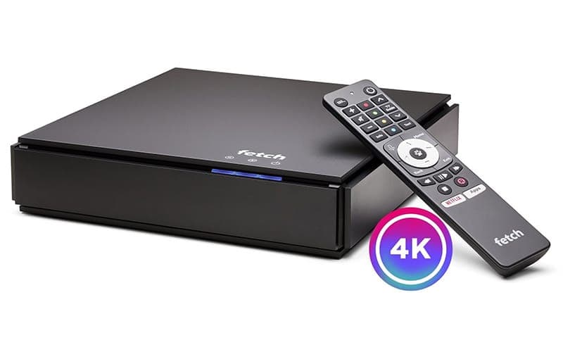 Fetch TV 4K set-top box with its remote